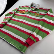1993-95 Leicester Tigers Cotton Oxford Rugby Polo Shirt L