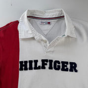 Tommy Hilfiger Embroidered Spellout Rugby Polo L