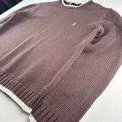 Yves Saint Laurent Rare Brown Ribbed Knitted Jumper XL