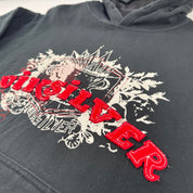 Quiksilver Embroidered Spellout Surf y2k Hoodie S
