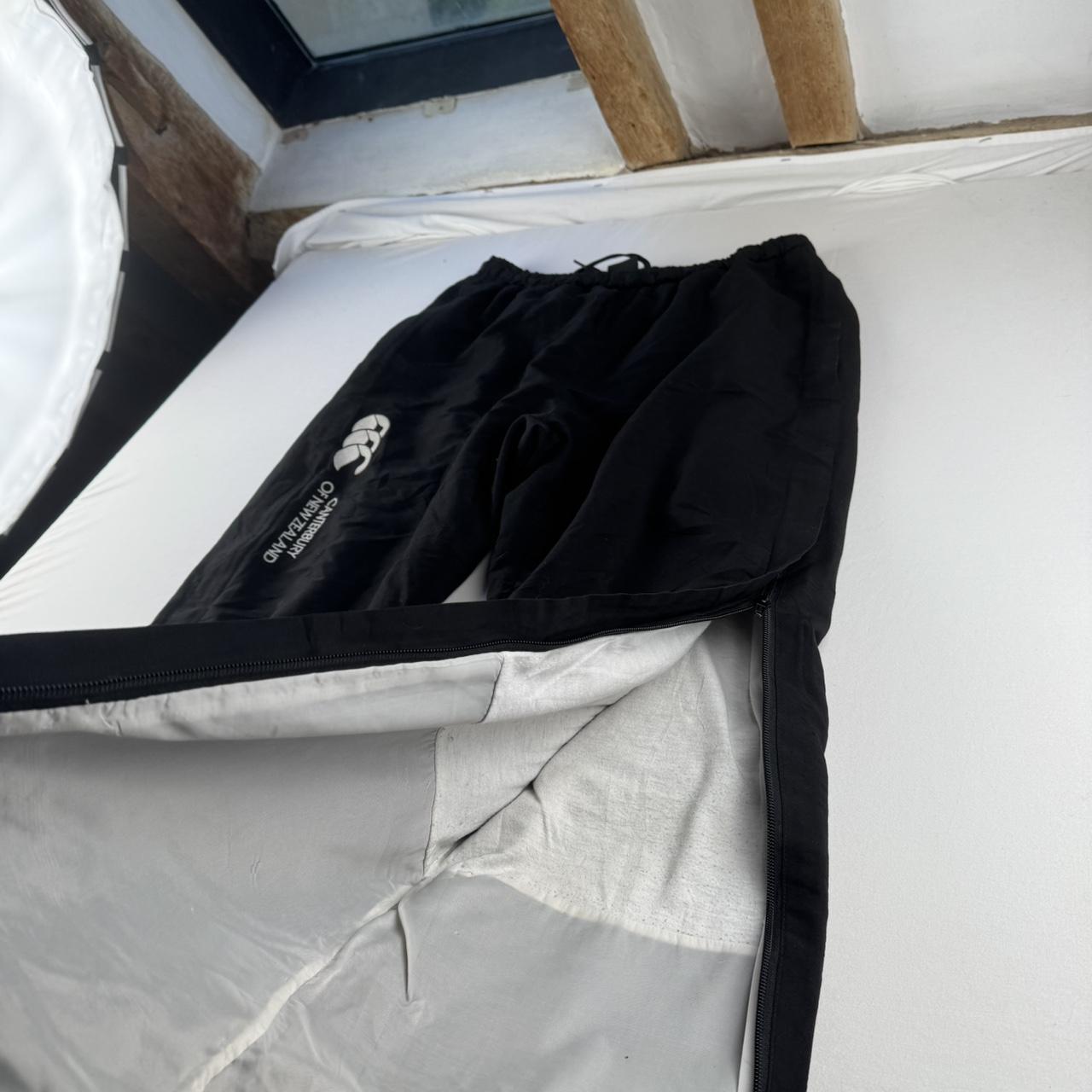 Black and White Uncuffed Canterbury Joggers M