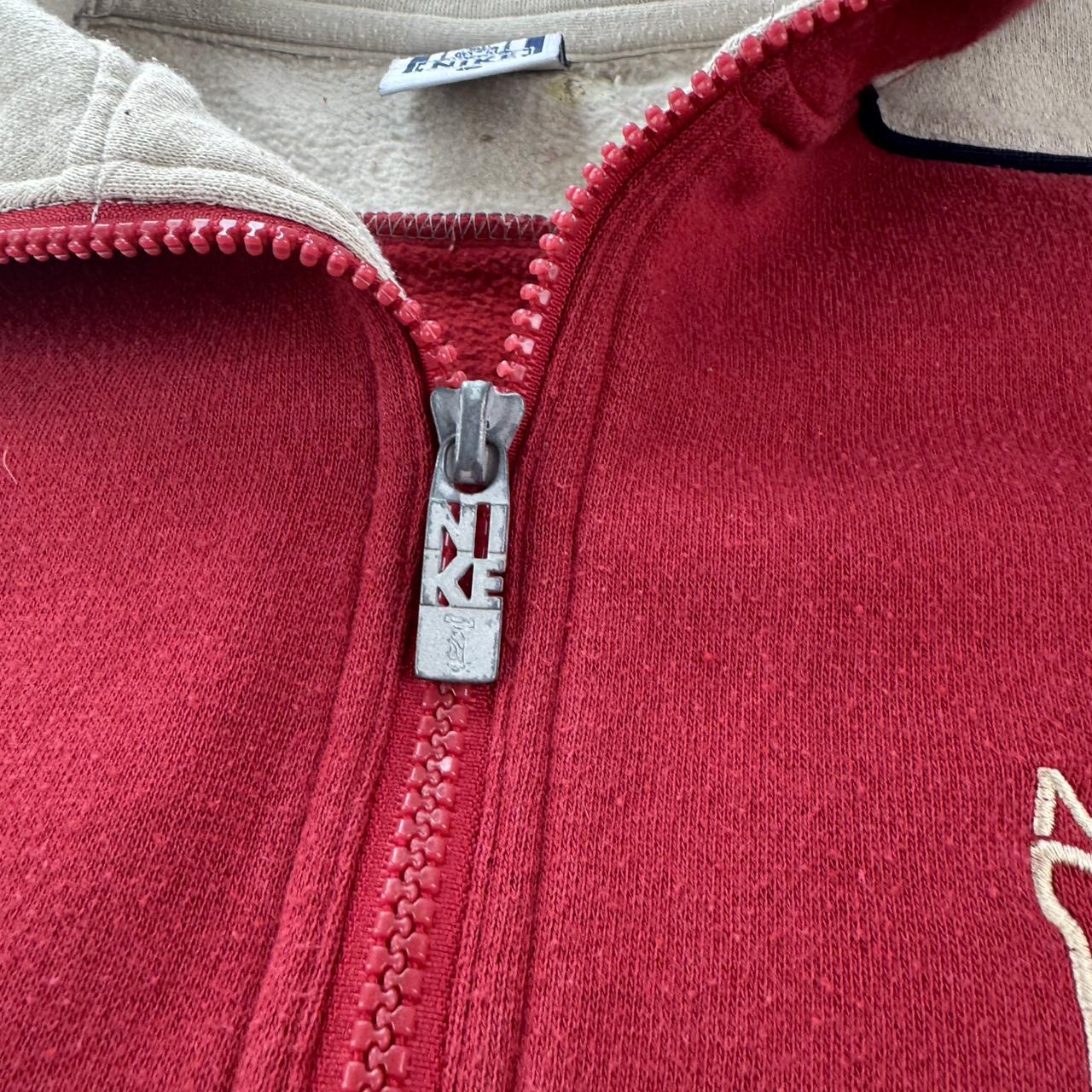 Womens 1990s Nike Embroidered Quarter Zip Fleece 8 Oversized