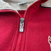 Womens 1990s Nike Embroidered Quarter Zip Fleece 8 Oversized