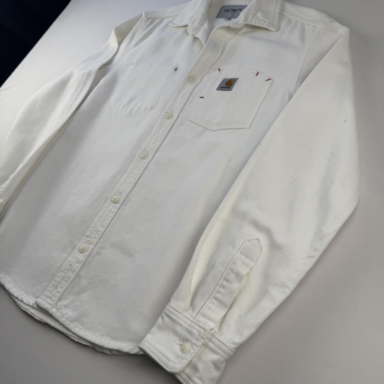 Carhartt WIP White Tony Button Down Shirt S