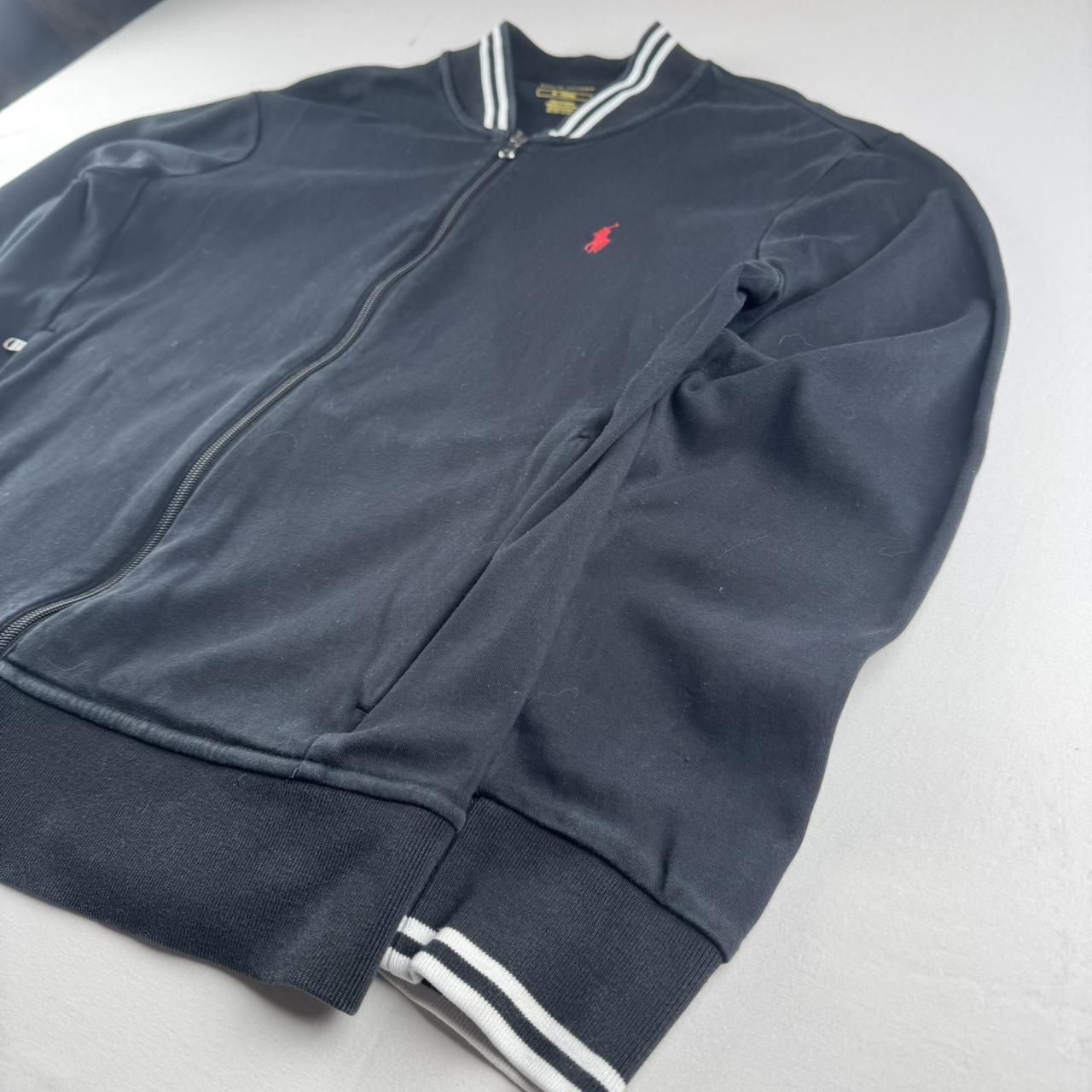 Polo Ralph Lauren Black Cotton Track Jacket M