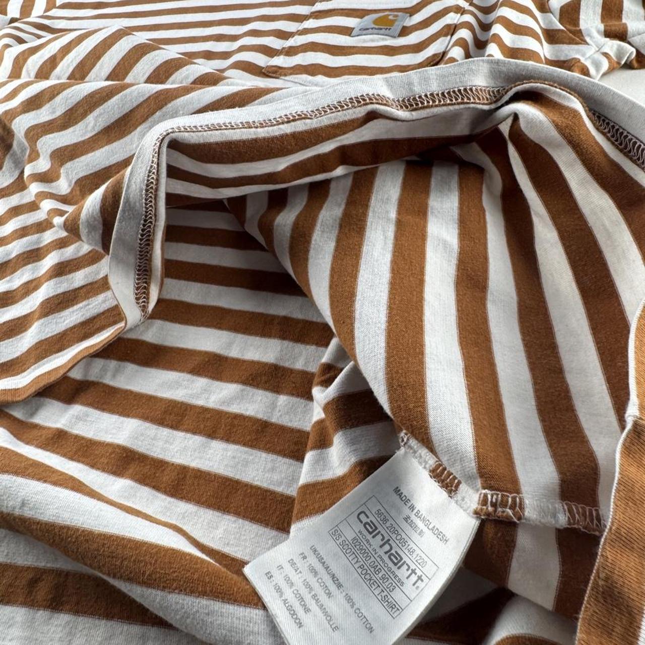 Carhartt WIP Striped Scotty Pocket T-Shirt L