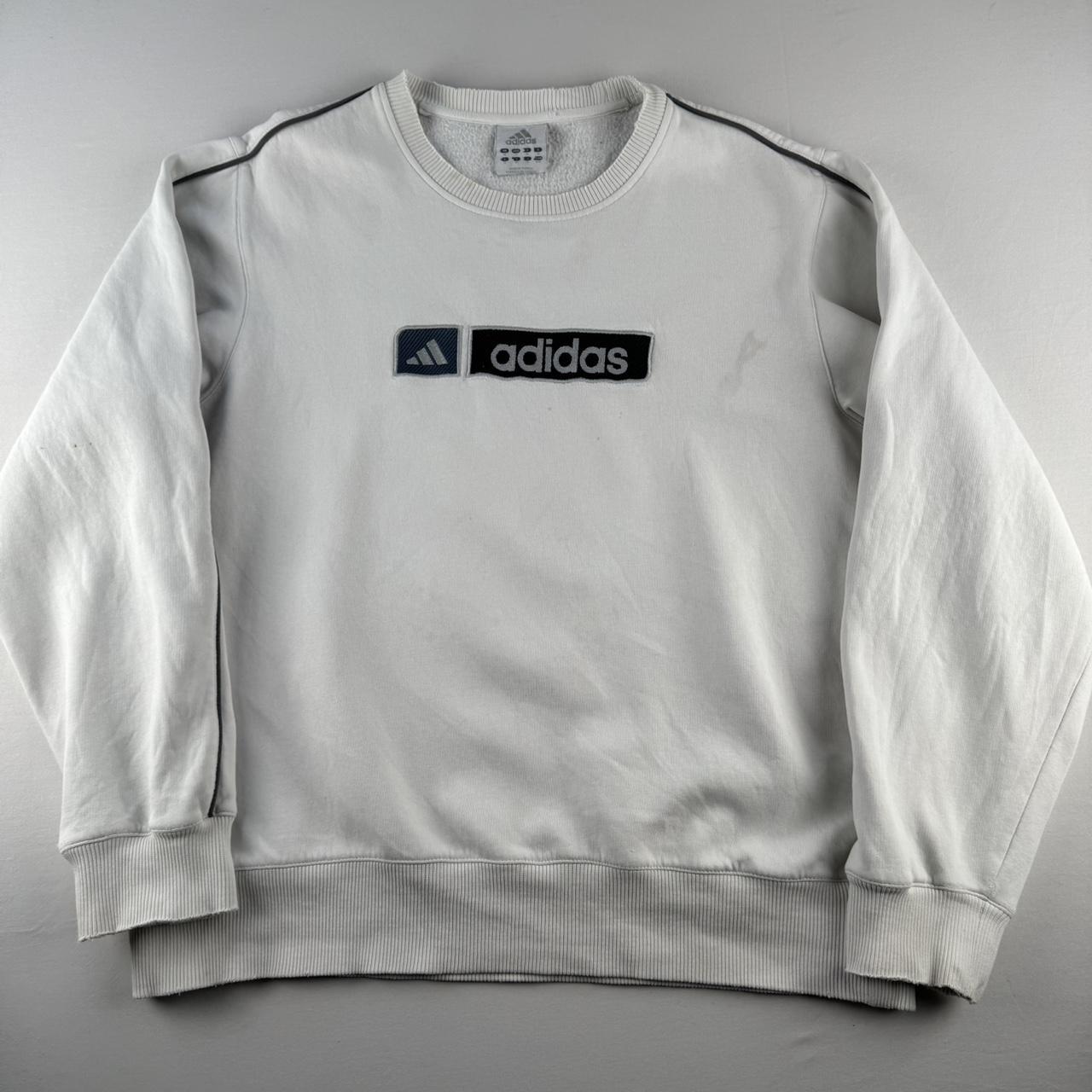 Adidas Early 2000s Embroidered Spellout Jumper S