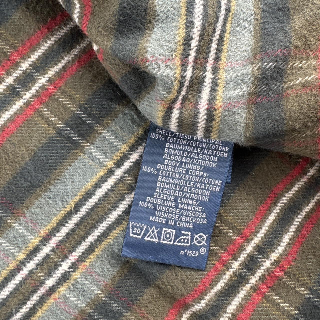 Rare Early 2000s Polo Ralph Lauren Plaid Green Lining Brown Corduroy Harrington Jacket XL