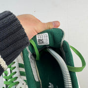 Adidas White and Green Samba OG UK10