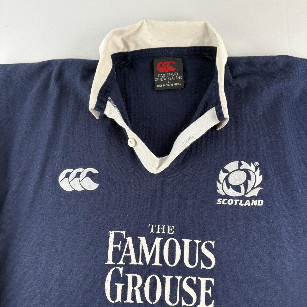 Late 1990s Scotland Rugby Canterbury Rugby Polo Shirt L