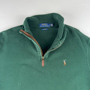 Polo Ralph Lauren Embroidered Logo Green Quarter Zip Fleece M