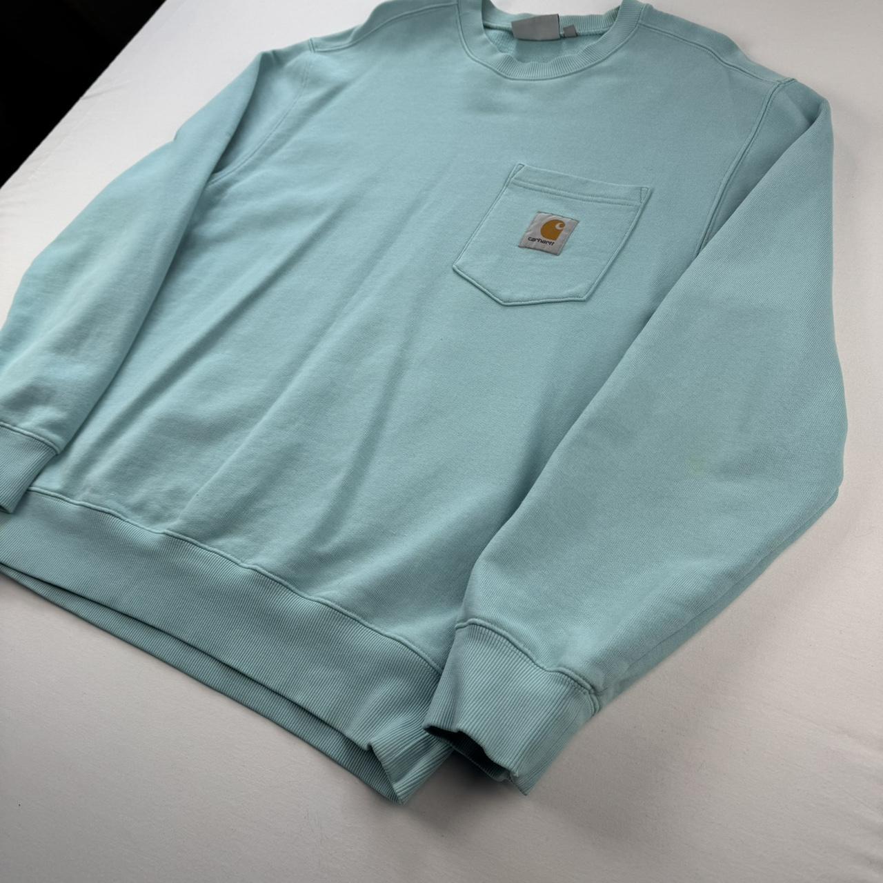 Carhartt WIP Turqoise Pocket Logo Sweatshirt M