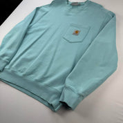 Carhartt WIP Turqoise Pocket Logo Sweatshirt M