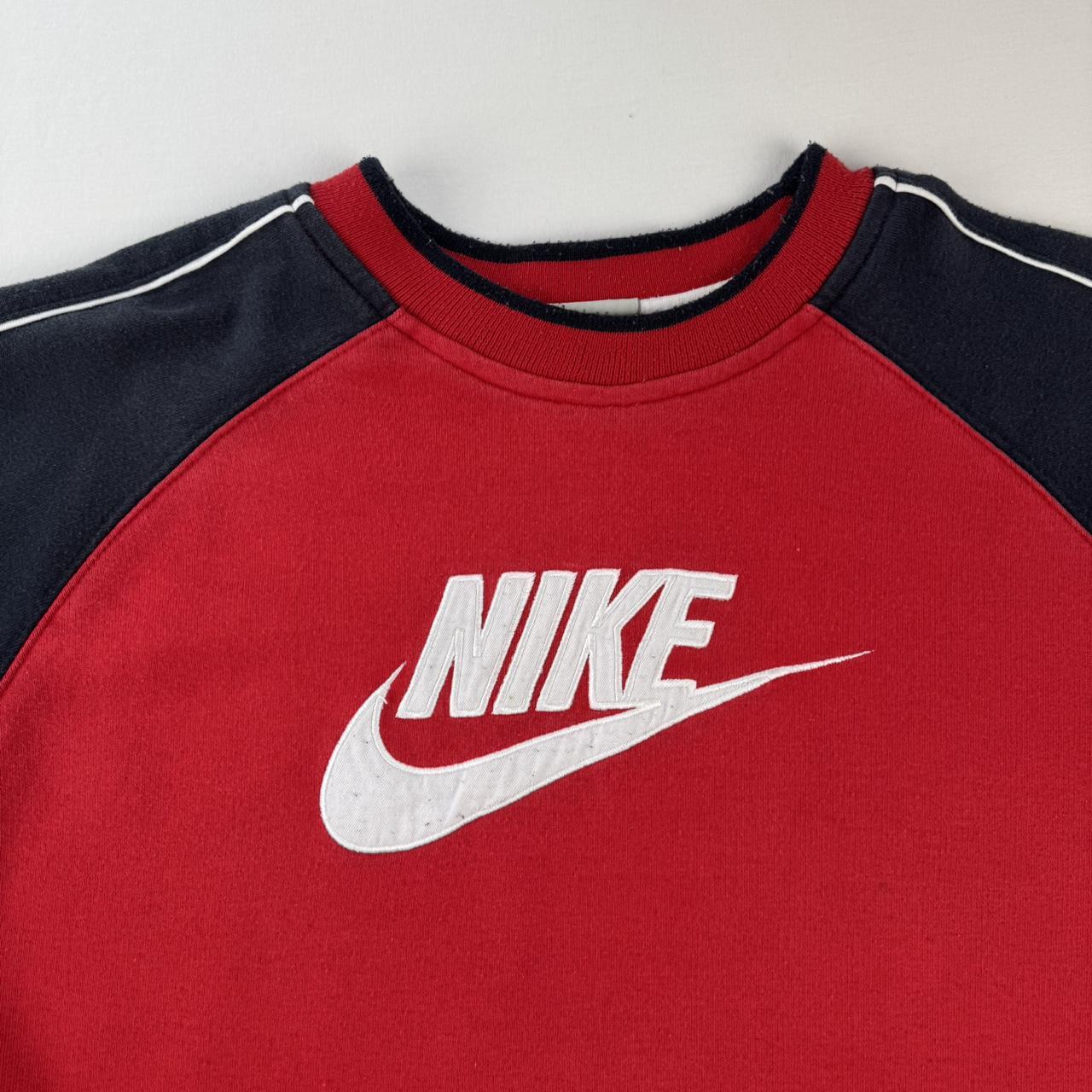 2000s Nike Oversized Embroidered Sweatshirt L