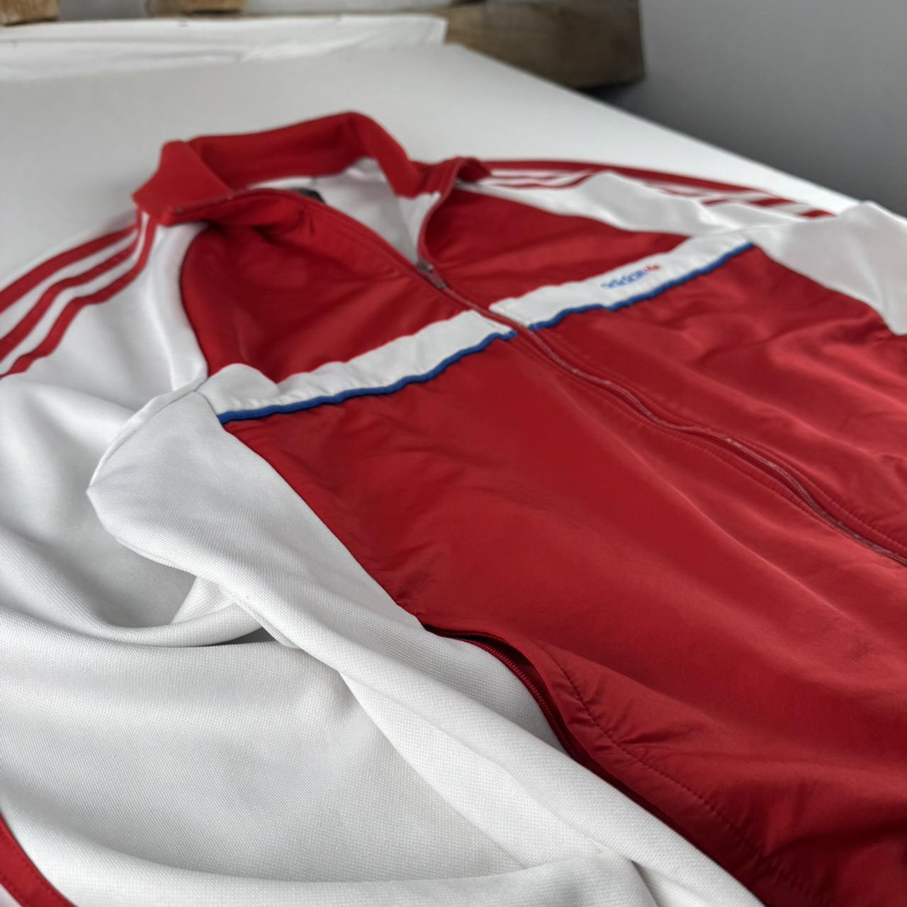 Early 2000s Adidas Embroidered Spellout Track Jacket XL