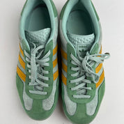 Green Adidas Gazelles UK8