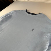Yves Saint Laurent YSL Embroidered Ribbed Heavyweight Knitted Jumper L