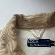 Rare Late 1990s Firemans Clasp Polo Ralph Lauren Chore Jacket with Corduroy Collar M