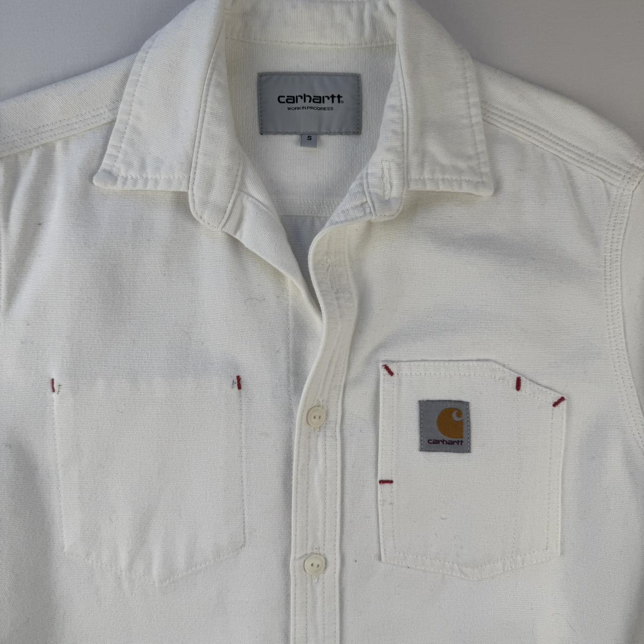 Carhartt WIP White Tony Button Down Shirt S