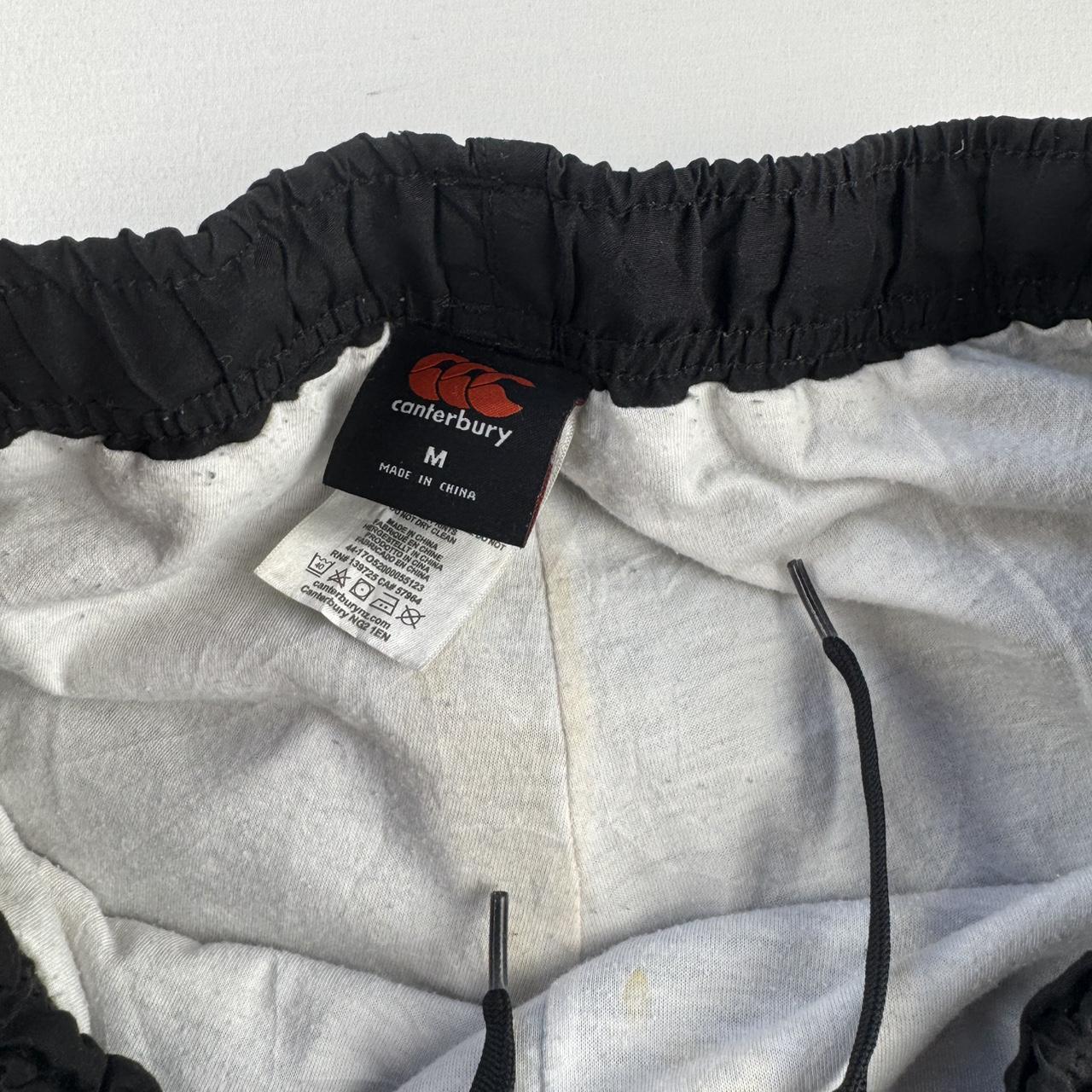 Black and White Uncuffed Canterbury Joggers M