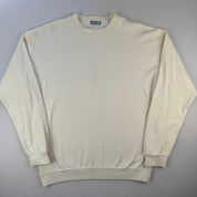 Yves Saint Laurent Crewneck Sweatshirt in White Size M