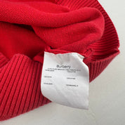 Early 2000s Cotton Burberry Embroidered Knitted Jumper M