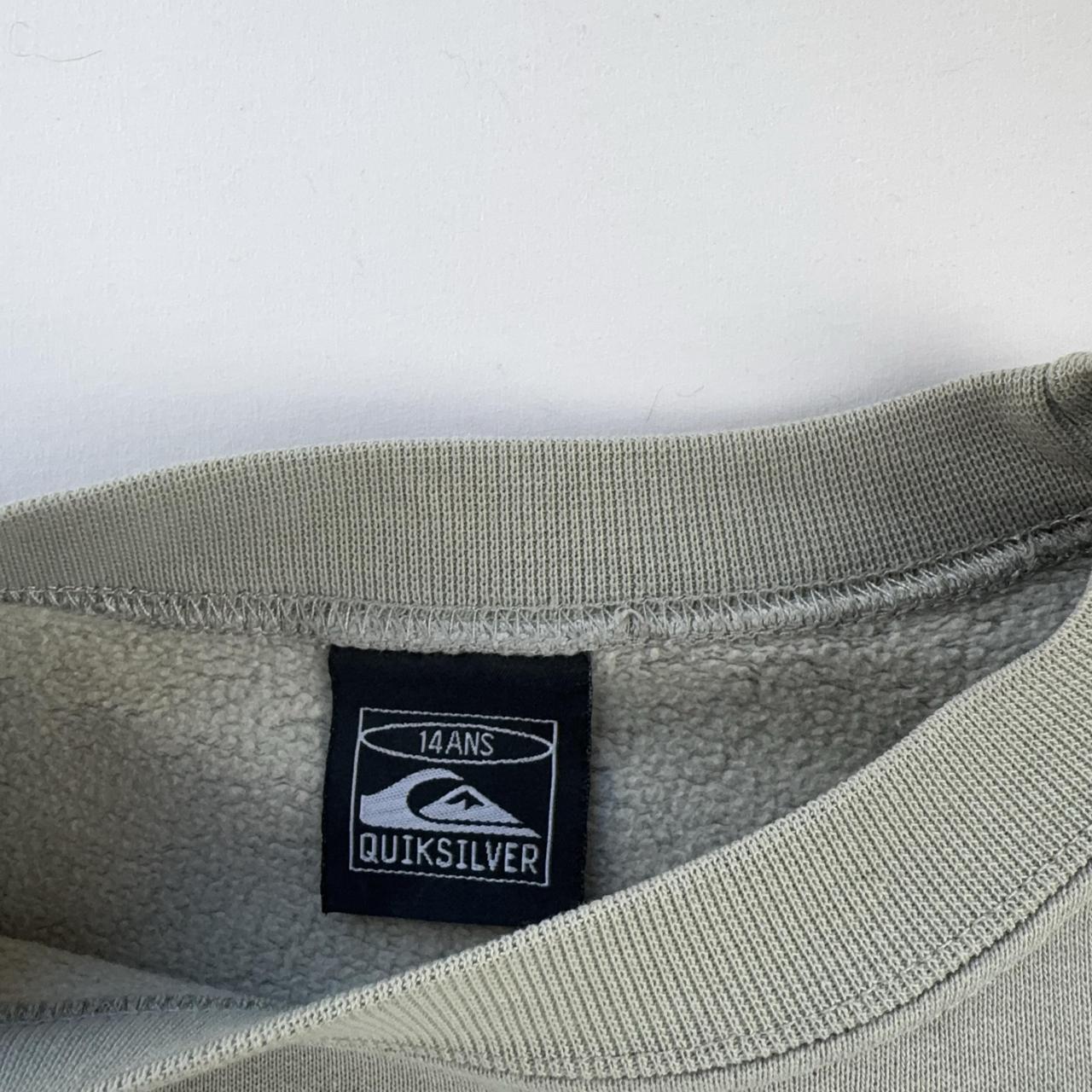 Quiksilver Crewneck Sweatshirt in Grey Size 8-10