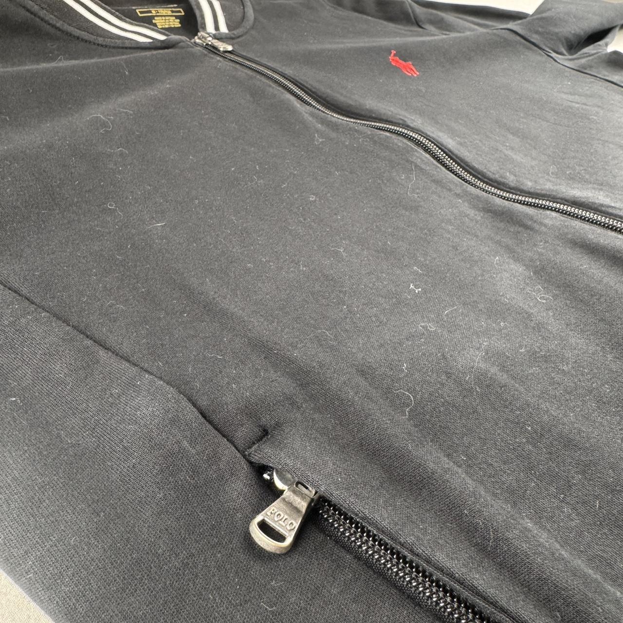 Polo Ralph Lauren Black Cotton Track Jacket M