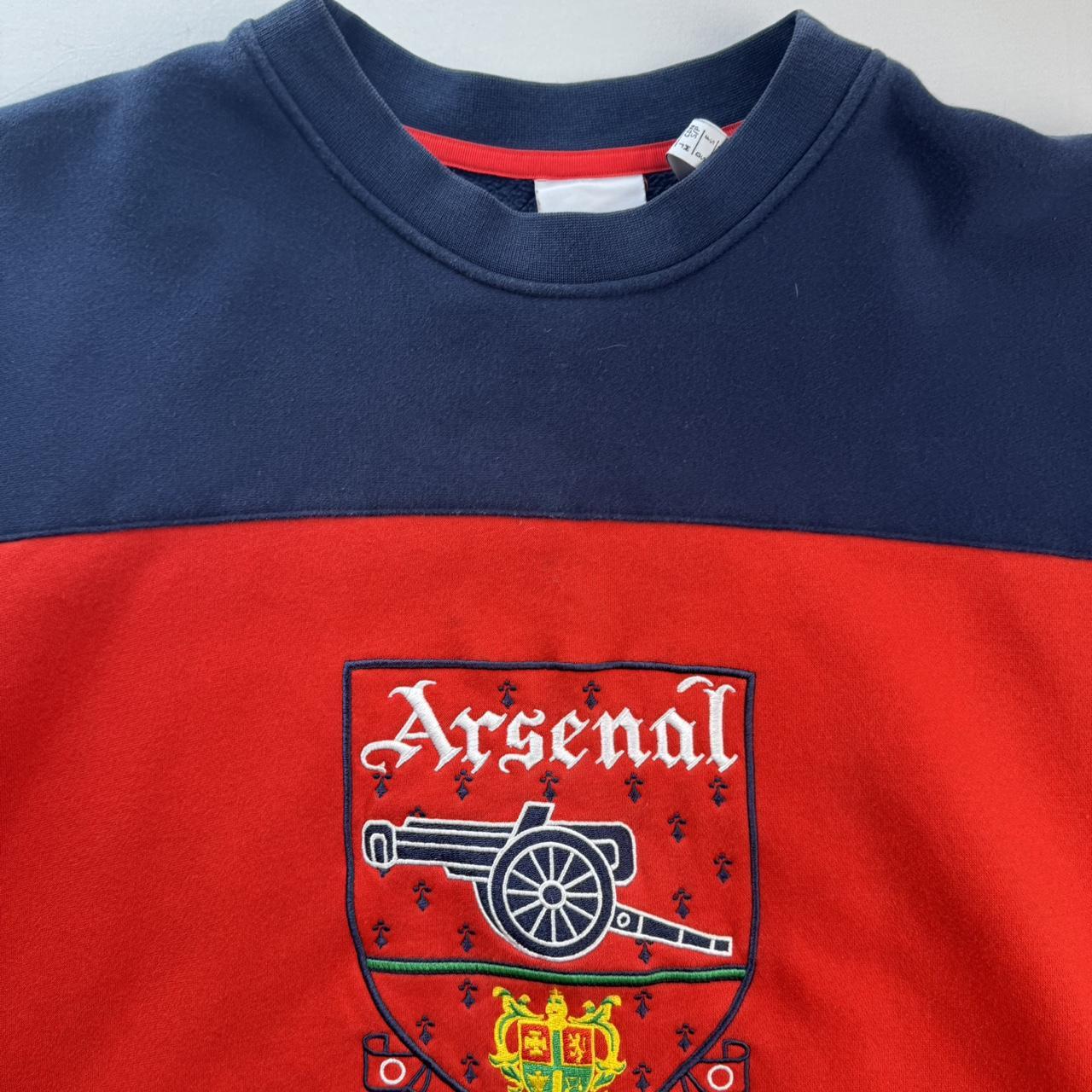 VIntage Style Adidas Embroidered Oversized Arsenal Sweatshirt S