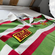 1993-95 Leicester Tigers Cotton Oxford Rugby Polo Shirt L