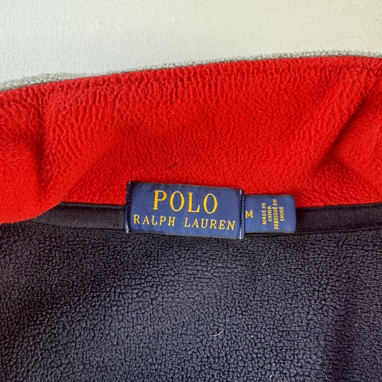 Polo Ralph Lauren Embroidered Fleece Quarter Zip Navy M