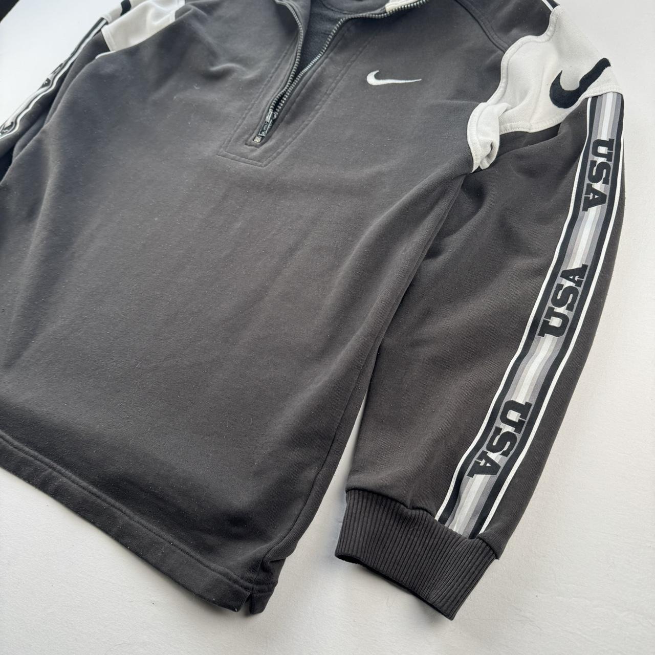 Womens 1990s Nike Embroidered Quarter Zip Fleece XL