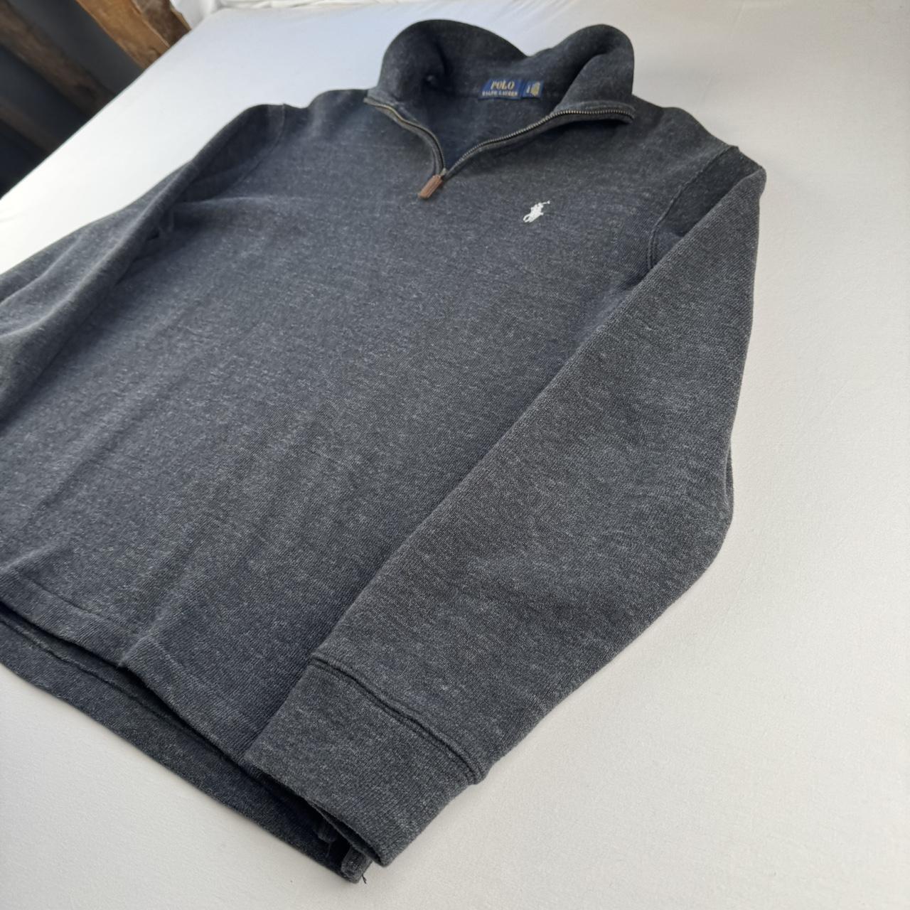 Polo Ralph Lauren Charcoal Grey Quarter Zip Fleece L