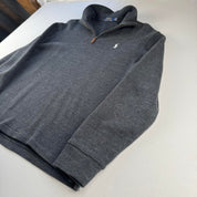 Polo Ralph Lauren Charcoal Grey Quarter Zip Fleece L