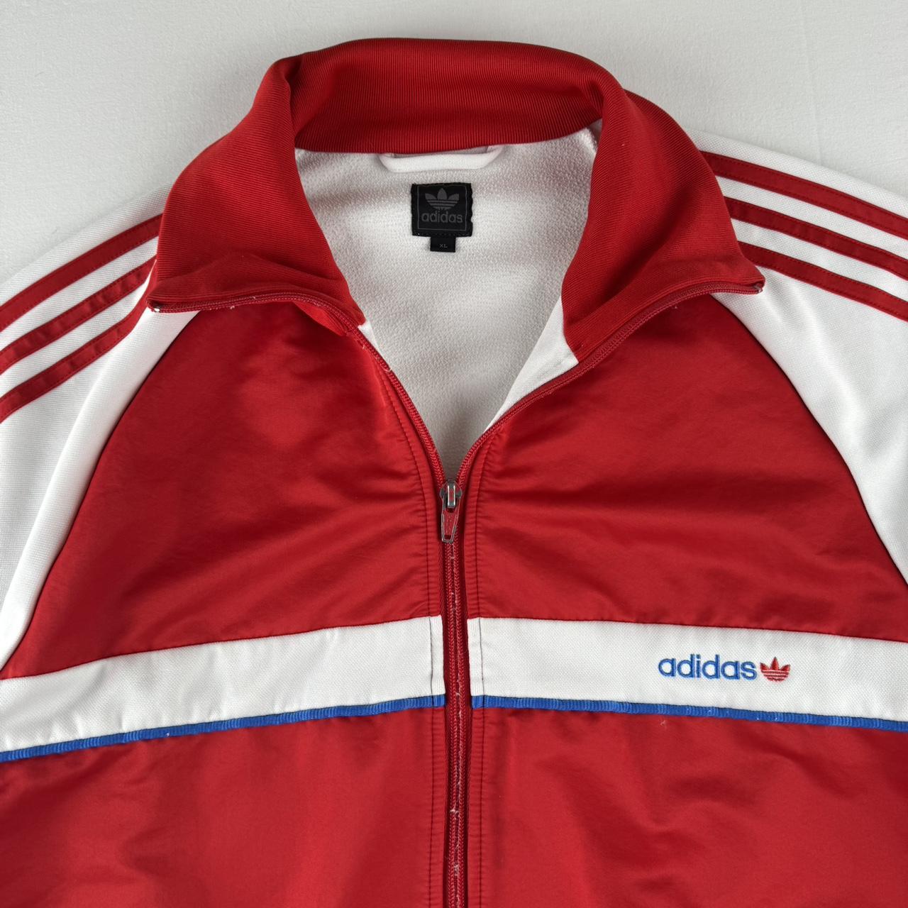 Early 2000s Adidas Embroidered Spellout Track Jacket XL