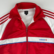 Early 2000s Adidas Embroidered Spellout Track Jacket XL