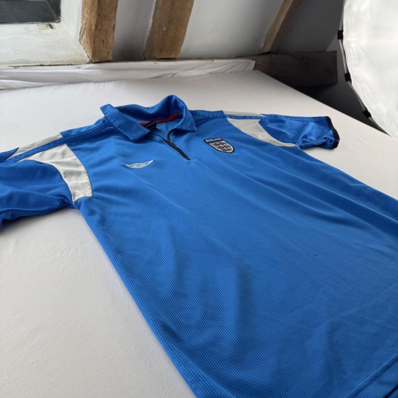 Rare 2004-06 England Umbro 1/4 Quarter Zip Training T Shirt M