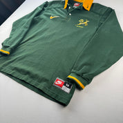1999-2001 Nike South Africa Springboks Rugby Polo Shirt M