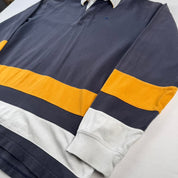 2000s Kappa Embroidered Striped Rugby Polo XL