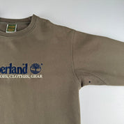 Early 2000s Timberland Embroidered Spellout Oversized Crewneck Jumper S