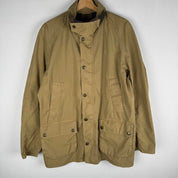 Barbour beige Ashby casual jacket with subtle logo and relaxed fit design.