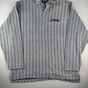 Vintage Late 1990s O'Neill Back Graphic Collared Long Jumper XL