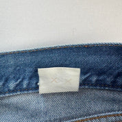 1990s Giovanni Valentino Graphic Embroidered Straight Leg Jeans 32W 30L