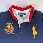 Polo Ralph Lauren Navy Embroidered Logo Rugby Polo Shirt XL