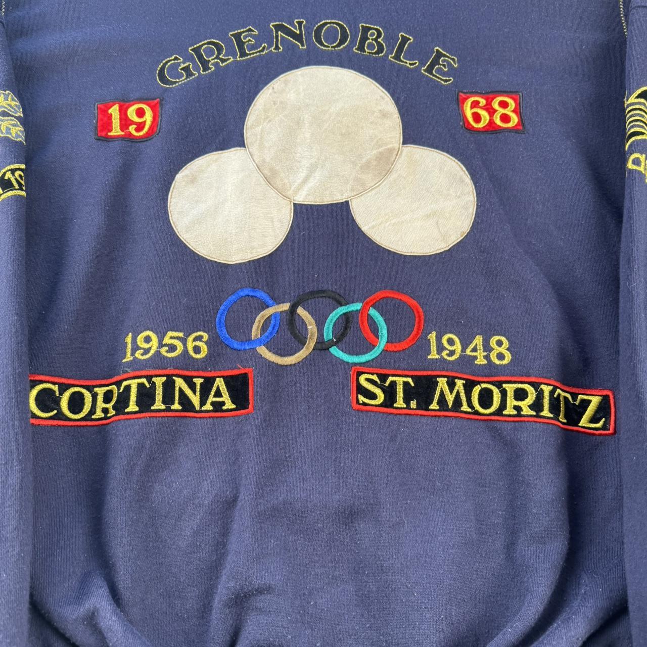 1980s Adidas Olympic Rare Embroidered Sweatshirt XL