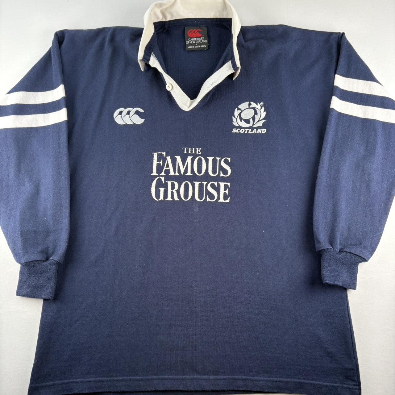 Late 1990s Scotland Rugby Canterbury Rugby Polo Shirt L