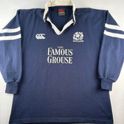 Late 1990s Scotland Rugby Canterbury Rugby Polo Shirt L