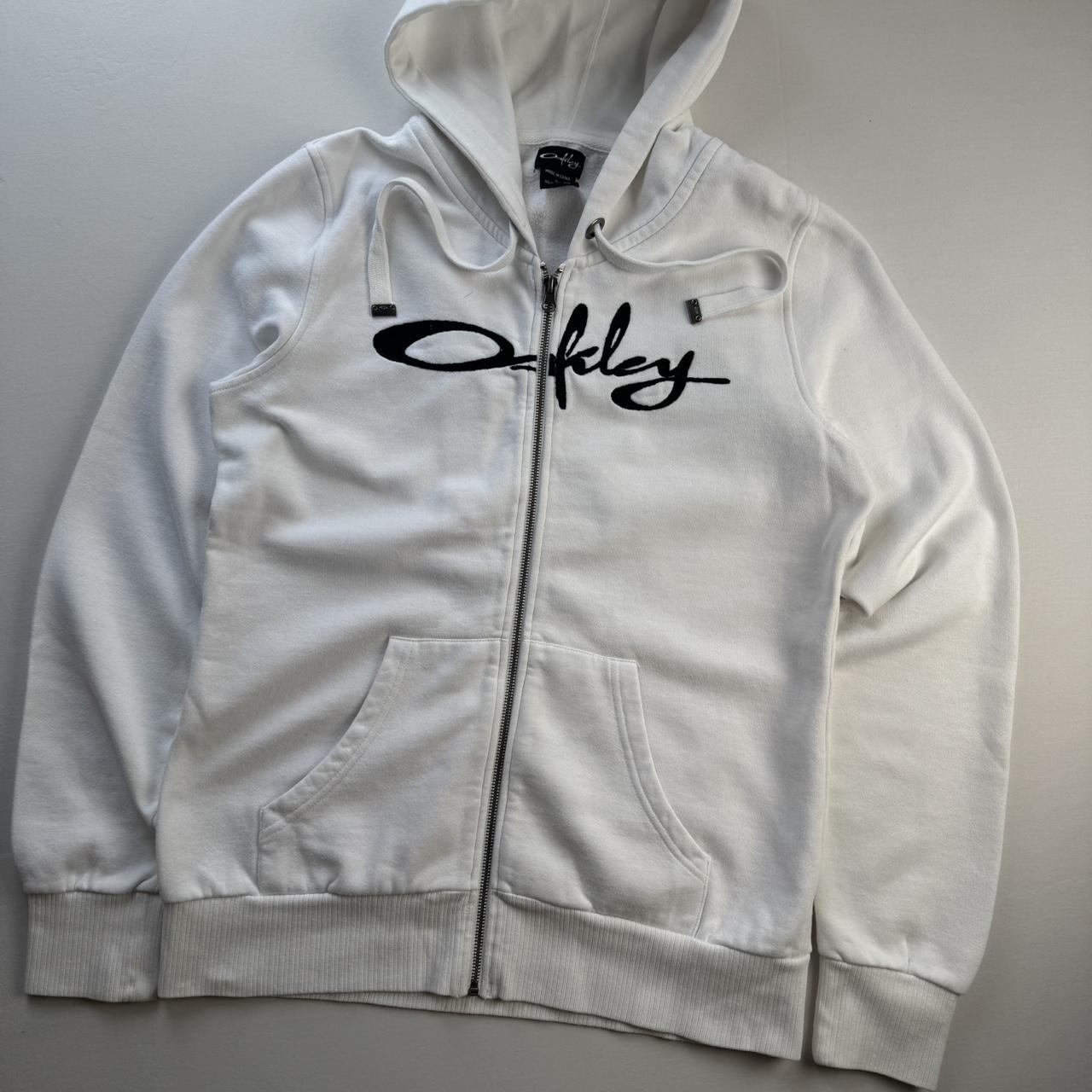 Y2k 2000s Oakley Embroidered Womens Full Zip Hoodie L