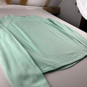 Yves Saint Laurent YSL Thin Mint Green Embroidered Logo Knitted Jumper XXL