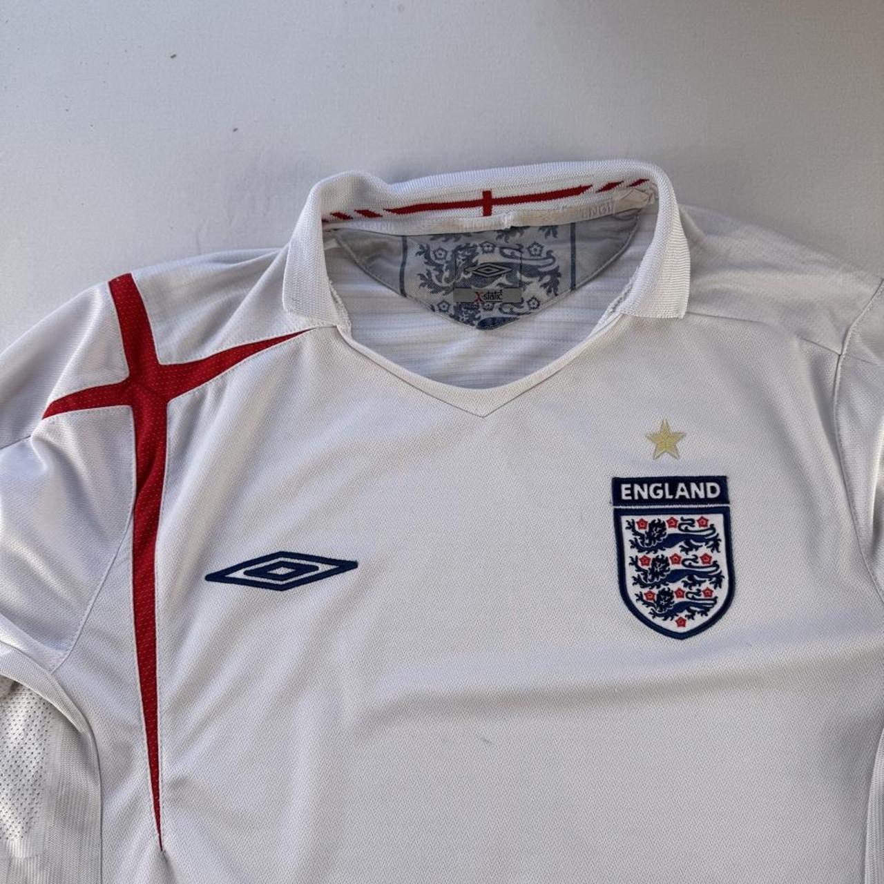Umbro England 2004-06 Home Long Sleeve Playing Shirt M